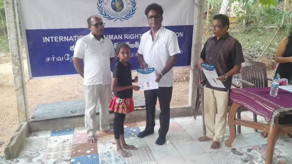 IHRC and Shri Hela Cultural Collaboration Foundation Award Certificates to Batapothalla Art Institute Dance Students
