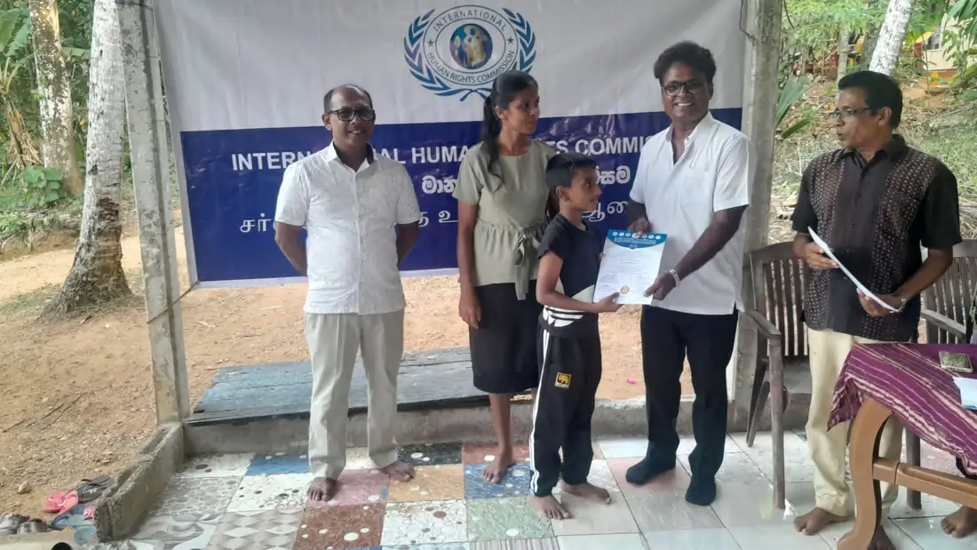 IHRC and Shri Hela Cultural Collaboration Foundation Award Certificates to Batapothalla Art Institute Dance Students
