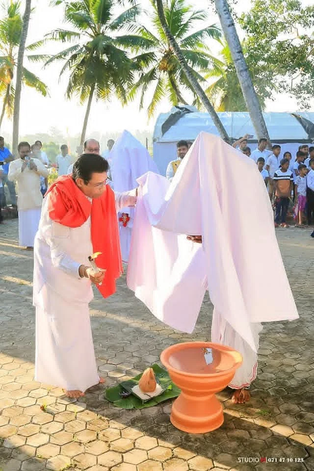 SHCCF and IHRC Attend Traditional "Ves Mangallaya" Ceremony of Hettipola Threethal Ranga Bhoomi Kalayathanaya